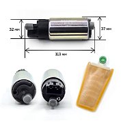 Насос топливный Toyota (узкие клеммы) 5.5A, 3bar 100 л/ч  PFP038 Patron