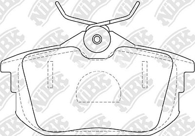 Колодки тормозные задние PN3593 NIBK