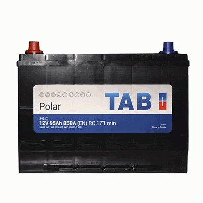 Аккумуляторная батарея 95 Ач Tab Polar S (105D31R) п/п Азия (246995) 30,6×17,3×20,0/22,1