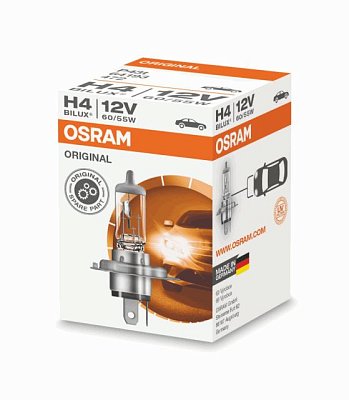 Автолампа H4 12V 60/55W OSRAM 64193 Р43t 