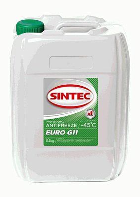 Антифриз  Sintec Euro (-45) 10кг G11 (зеленый)