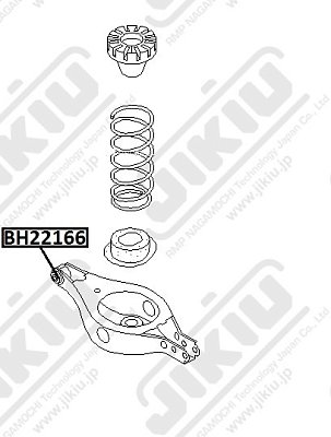 Сайлентблок Nissan Murano #Z50 2002-2008 Teana #J31 J31Z 2003-2008 BH22166 Jikiu