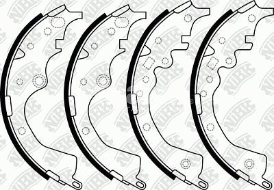 Колодки тормозные задние FN2378 NIBK