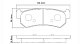 Колодки тормозные дисковые задние CHEVROLET LACETTI SUZUKI BP10376 SB NAGAMOCHI