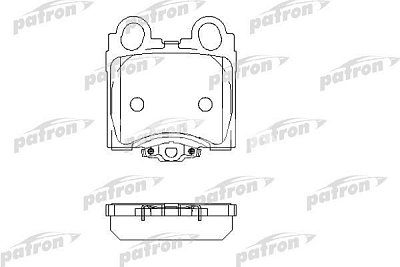 Колодки тормозные дисковые задние PBP1610 PATRON
