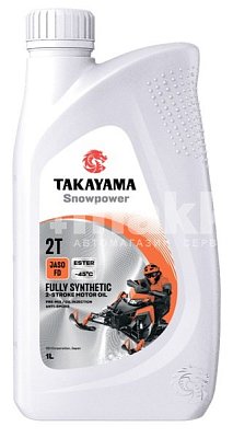 Масло моторное TAKAYAMA 2T Snowpower синт. API TC JASO FD 1л