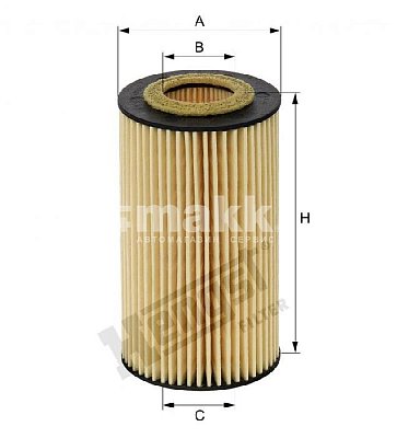 Фильтр масляный Hengst E11H D204 (HU 7010 Z) MERCEDES-BENZ B-Klasse (W246) 11-, C-Klasse W204/C204