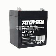 Аккумуляторная батарея ATOMAN 12В 4.5 Ач для ОПС