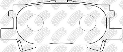 Колодки тормозные задние PN1498 NIBK