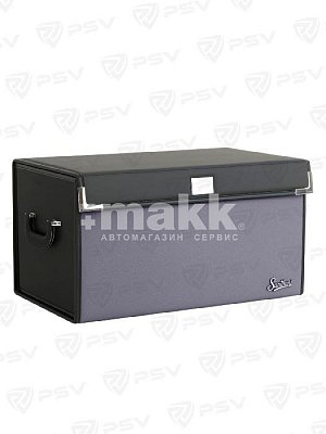 Органайзер в багажник экокожа 30х30х55см черно-серый PSV 137699