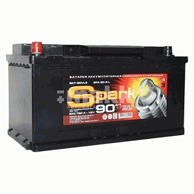 Аккумуляторная батарея 90 Ач Spark п/п  35,3*17,5*19