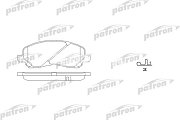Колодки тормозные дисковые передние PBP1621 PATRON