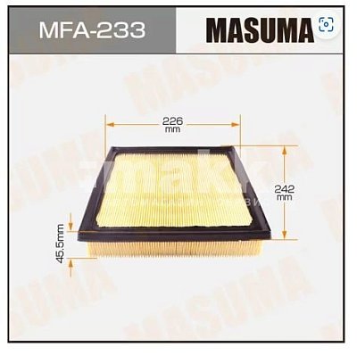 Фильтр воздушный Masuma MFA-233 TOYOTA RAV 4, HIGHLANDER, LEXUS 