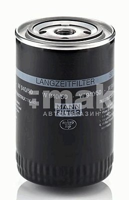Фильтр масляный MANN W 940/50 Audi A4 95-01, Passat 96-00 1,9 TD longlife