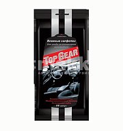 Салфетки влажные 30шт для ухода за интерьером авто Top Gear