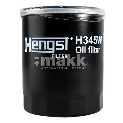 Фильтр масляный Hengst H345W (W 6019) SUBARU BRZ, Forester (SH, SJ), Impreza IV, Legacy IV, Outback 