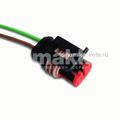 Разъем соединительный 2 контакта АВТОЭЛЕКТРОНИКА 7021-20СБ с проводом (1,5мм "мама";2*0,50мм²*110мм;