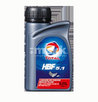 Тормозная жидкость Total HBF 5.1 DOT-5.1 0,25л 181943