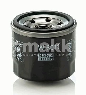 Фильтр масляный MANN W 6011 MITSUBISHI i, SMART (DAIMLER AG) Fortwo Coupé / Cabrio II