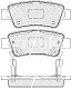 Колодки тормозные дисковые задние HONDA CR-V RE3,RE4 Европа BP28809 SB NAGAMOCHI