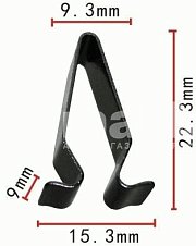 Скоба 15,3*22,3*9мм Н-1222