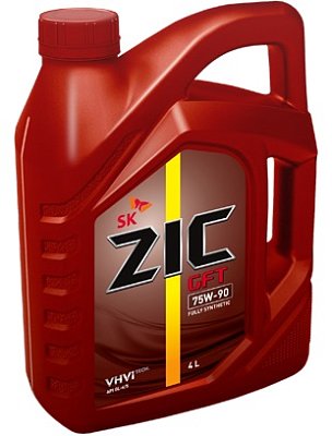 Масло трансмиссионное ZIC G-F TOP 75W90 GL-4/5 (GFT) синтетическое 4л