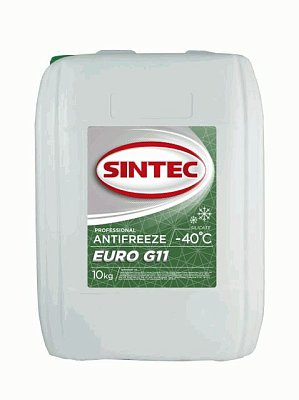 Антифриз SINTEC Euro (-40) зеленый 10кг G11