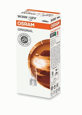 Автолампа W3W 12V OSRAM 2821 W2,1*9,5d