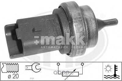 Датчик температуры охлаждающей жидкости CITROEN: BERLINGO 1.6 08- 330552 ERA