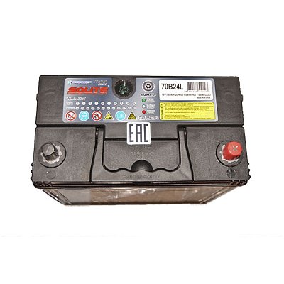 Аккумуляторная батарея 59 Ач Solite Silver (70B24L) о/п тонк.кл. 23,7*12,8*22,2