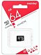 Карта памяти micro SDXC карта памяти Smartbuy 64GB Class 10 (с адаптером)