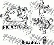 Пыльник опоры шаровой Honda HBJB-213 Febest 