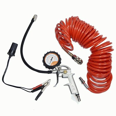 Компрессор 35л/мин 180W 12V ресивер 6л металл шланг с переходником 10м Агрессор