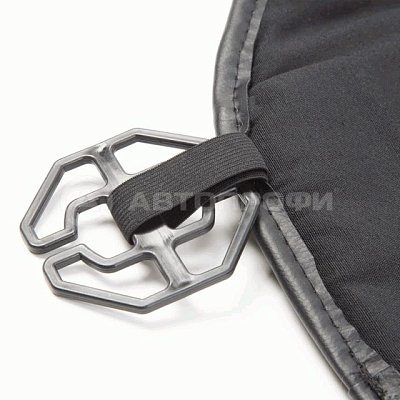 Накидка на сиденье AUTOPROFI каркасная экокожа HIT-310G BK/BL