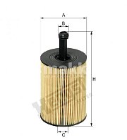 Фильтр масляный Hengst E19H D83 (HU 719/7 X) Mitsubishi Lancer, Outlander; Skoda Fabia, Octavia