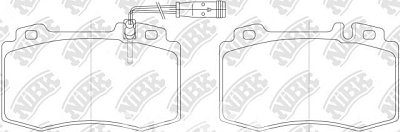 Колодки тормозные передние PN0196W NIBK