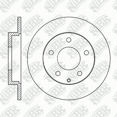 Диск тормозной задний NIBK RN1062 (2шт)
