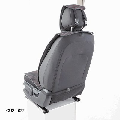 Накидки на сиденье Car Performance передние 2 шт алькантара черн/красные 5шт/уп CUS-1022 BK/RD