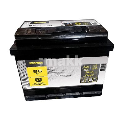 Аккумуляторная батарея 66 Ач ATOMAN п/п  24*17,5*19