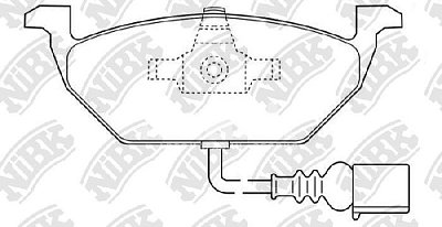 Колодки тормозные передние PN0148W NIBK