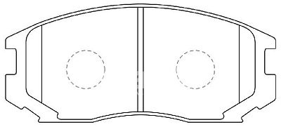 Колодки тормозные передние дисковые BP23285 SB NAGAMOCHI