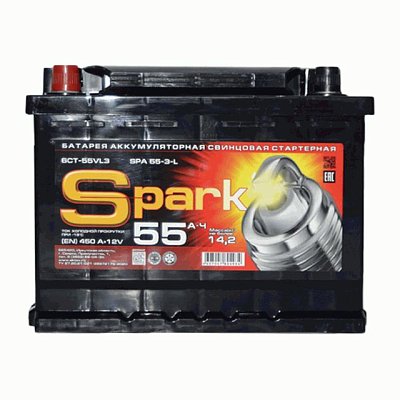 Аккумуляторная батарея 55 Ач Spark п/п  24,2*17,5*19