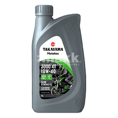 Масло моторное TAKAYAMA Mototec 3000 10W40 4Т п/синт  API SL JASO MA-2 1л 