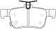 Колодки тормозные дисковые задние HAVAL H6, CHANGAN CS35 Plus, HONDA ACCORD BP28011 SB NAGAMOCHI