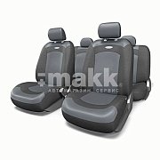 Чехлы EXTREME велюр+сетч. 8пр 3мол. чёрый XTR-803 BK/BK (M)   АКЦИЯ