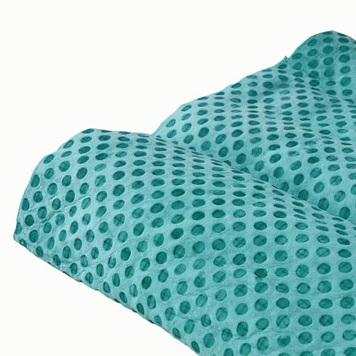 Салфетка из замши в тубе 43х32 Green Star зелёная многослойная (100шт/кор)