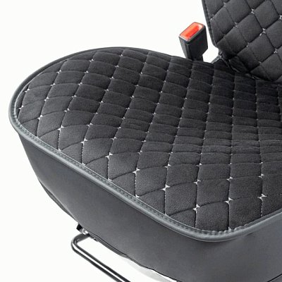 Накидки на сиденье Car Performance передние 2 шт алькантара черн/серые 5шт/уп CUS-2012 BK/GY