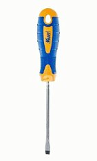 Отвертка шлицевая 3х75 мм (Cr-V; двухкомп. рукоятка; намагничен. наконечник) Кraft 700409