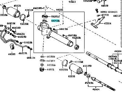 Сальник рулевой рейки 30*41.5*6 Toyota Vista,Crown SV32,SV21,JZS147,155,177 90310-30013 OEM 