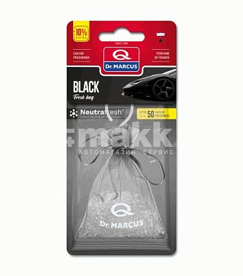 Ароматизатор подвесной Dr.Marcus Fresh Bag _Black (эксцентричный аромат для машины) 22г DM430-10-1